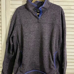 Women’s Gray Sweater with Purple Accents 2X